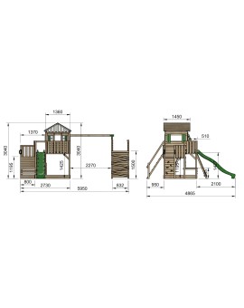 Parco giochi MASGAMES SIRACUSA XL con avventura