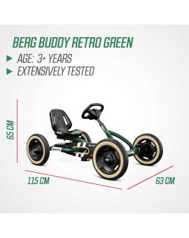 Auto a pedali BERG Buddy Retro Green
