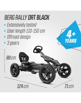Go-kart a pedali BERG Rally DRT Black BFR-3