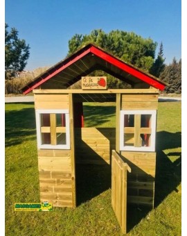 Casa per bambini in legno Masgames FRAGOLA XL