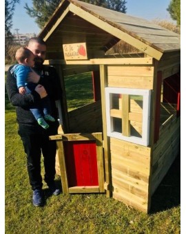 Casa per bambini in legno Masgames FRAGOLA XL