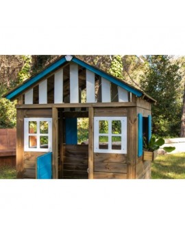 Casa per bambini in legno Masgames LOLLIPOP XL Blu