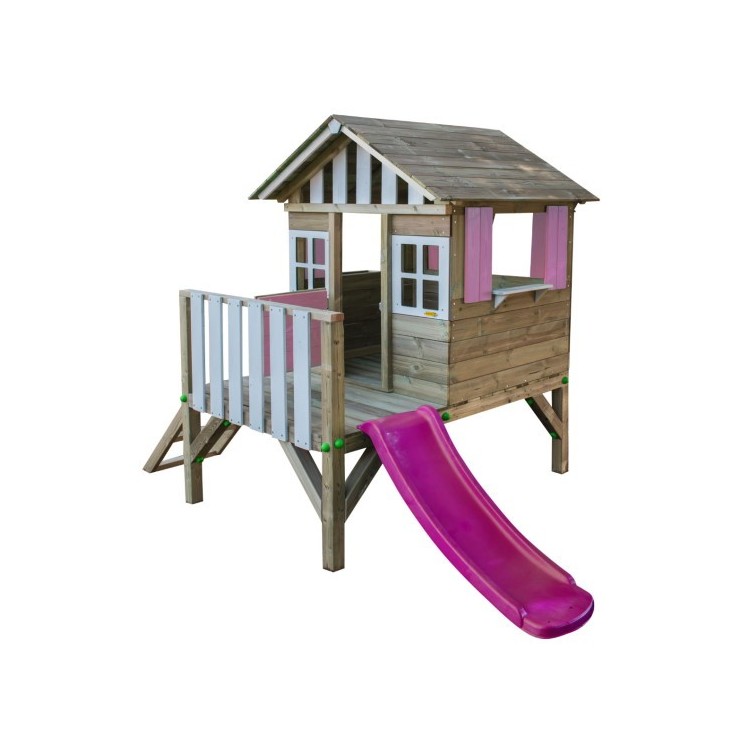 Casa per bambini in legno Masgames LOLLIPOP Sopraelevata rosa