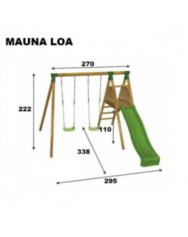 Parco giochi Masgames MAUNA LOA L (legno tondo)