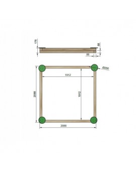 Sabbiera in legno Masgames SKOLI Horeca