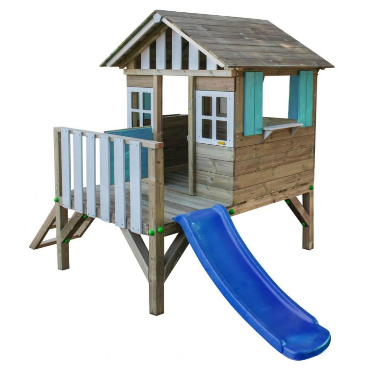 Casa per bambini in legno Masgames LOLLIPOP Sopraelevata blu