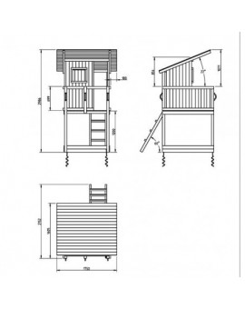 Parco giochi Masgames BEACH HUT L con altalena