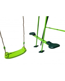 Altalena tripla in metallo Masgames GINGO + seggiolino per bambini