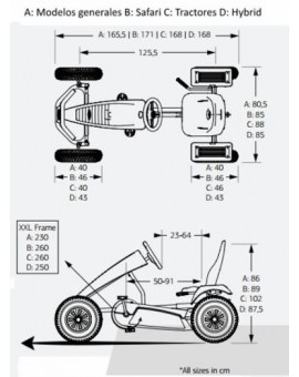 Kart elettrico a pedali BERG X-Cross E-BFR