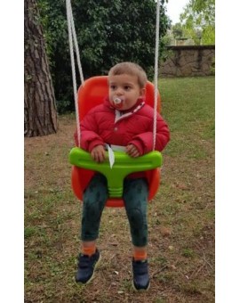 Seggiolino per bambini MASGAMES Premium arancione e verde