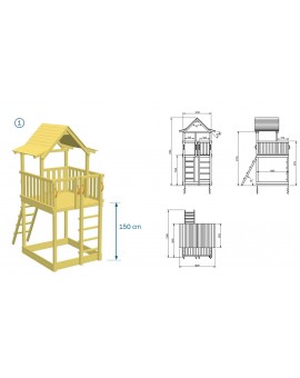 Parco giochi Masgames PAGODA XL con Challenger