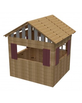 Casa per bambini in legno Masgames LOLLIPOP XL Horeca rosa