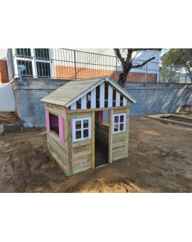 Casa per bambini in legno Masgames LOLLIPOP XL Horeca rosa