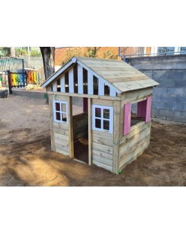 Casa per bambini in legno Masgames LOLLIPOP XL Horeca rosa