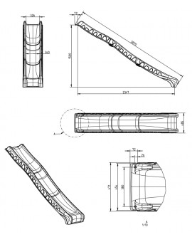 Scivolo in metallo Masgames TUCA XL