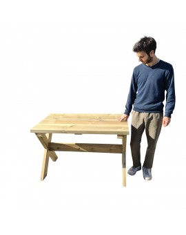 Tavolo da esterno in legno MASGAMES XERTA 120 cm