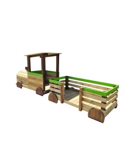 Parco giochi Masgames TRENO PINXO: Locomotiva + 2 vagoni