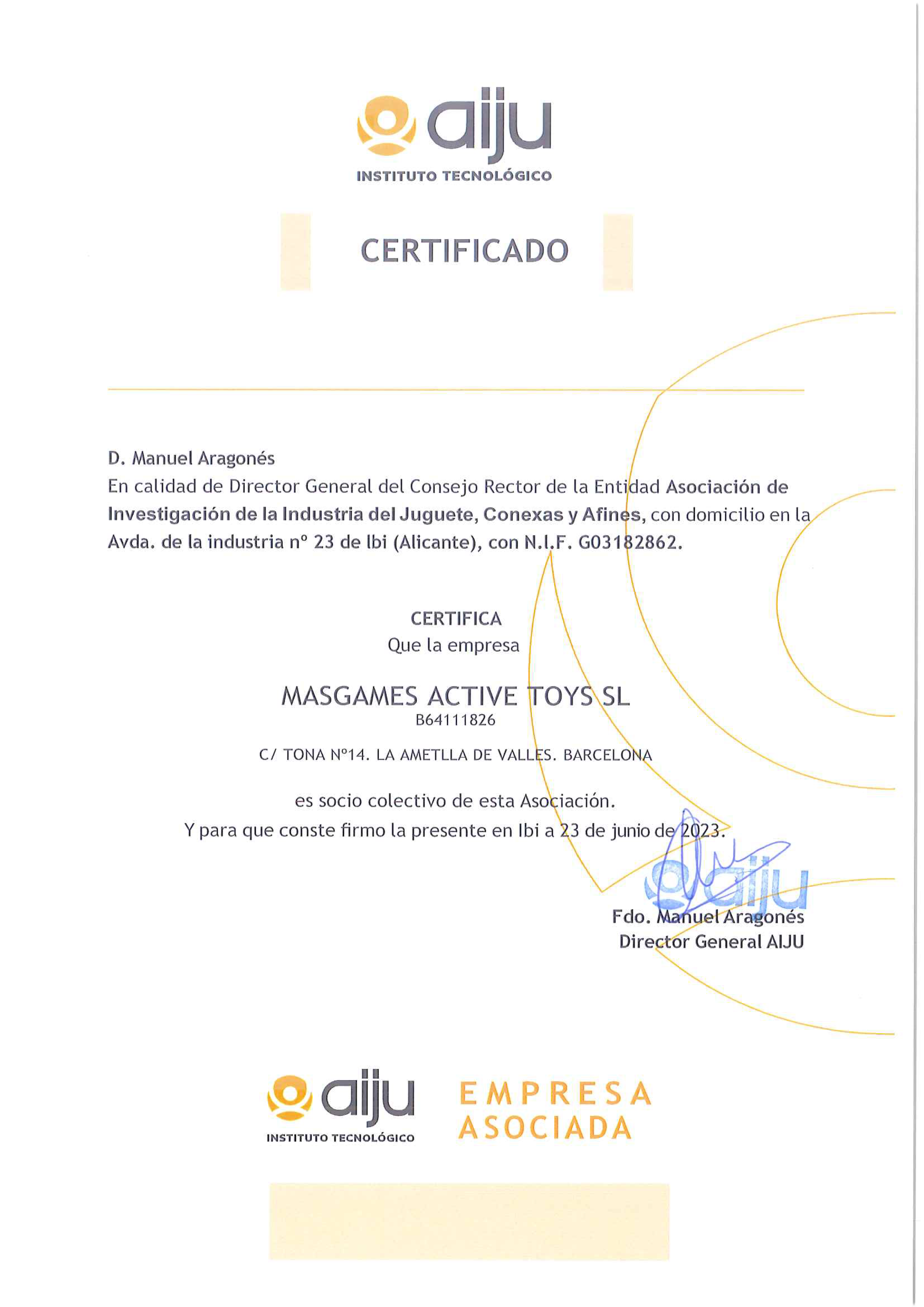 Certificato AIJU